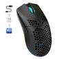 HXSJ T66 3 Modes Wired 2.4G BT5.3 Wireless RGB Rechargeable Mouse