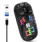 HXSJ T200 Dual Modes 2.4G BT5.0 Transparent RGB Wireless Mouse