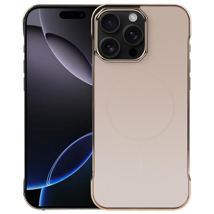 Electroplating Frameless Frosted Anti-Glare PC MagSafe Phone Case