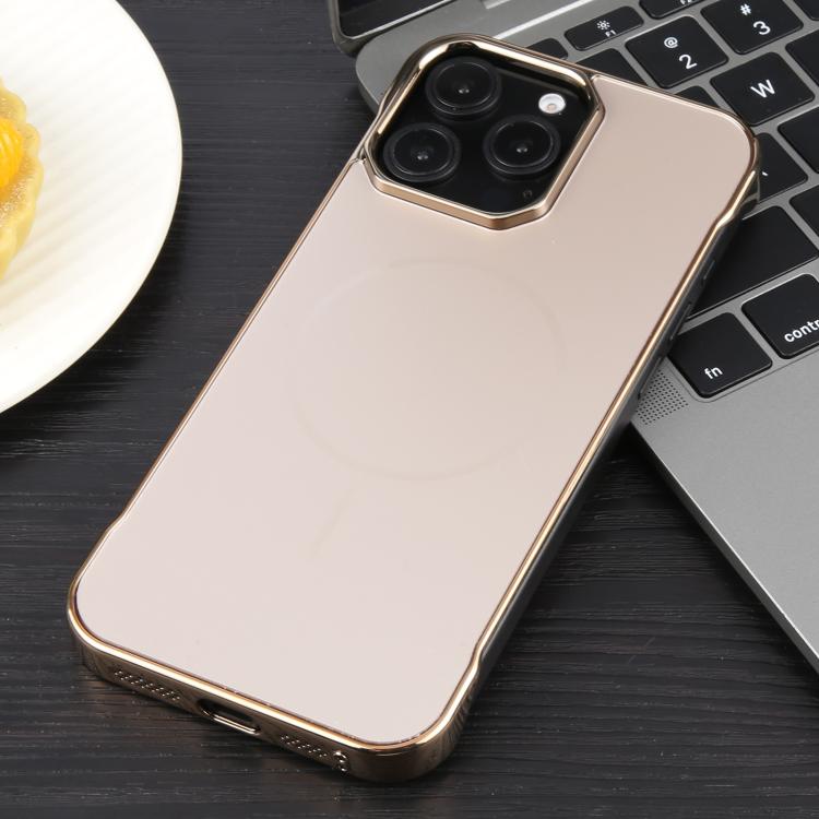 Electroplating Frameless Frosted Anti-Glare PC MagSafe Phone Case