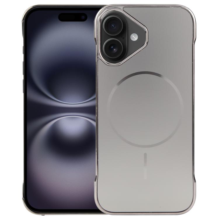 Electroplating Frameless Frosted Anti-Glare PC MagSafe Phone Case