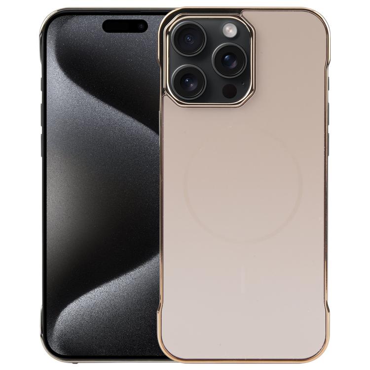 Electroplating Frameless Frosted Anti-Glare PC MagSafe Phone Case