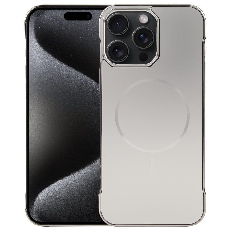 Electroplating Frameless Frosted Anti-Glare PC MagSafe Phone Case