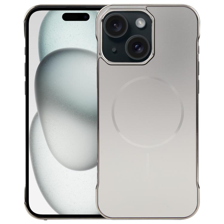 Electroplating Frameless Frosted Anti-Glare PC MagSafe Phone Case