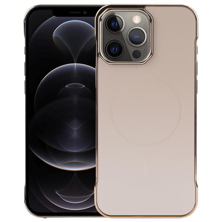 Electroplating Frameless Frosted Anti-Glare PC MagSafe Phone Case