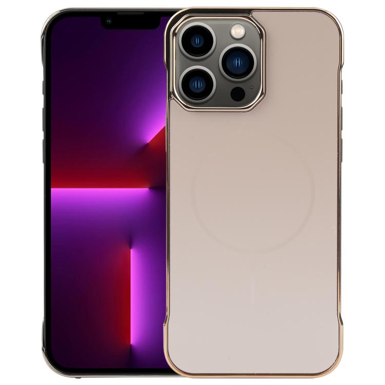 Electroplating Frameless Frosted Anti-Glare PC MagSafe Phone Case