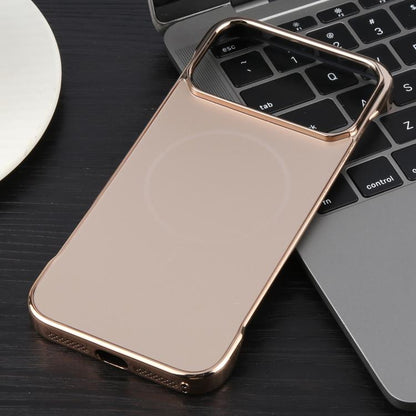 Electroplating Frameless Frosted Anti-Glare PC MagSafe Phone Case, For iPhone 18 Pro / 17 Pro, For iPhone 18 Pro Max / 17 Pro Max, For iPhone 17e / 16e, For iPhone 17, For iPhone Air, For iPhone 16 Pro Max