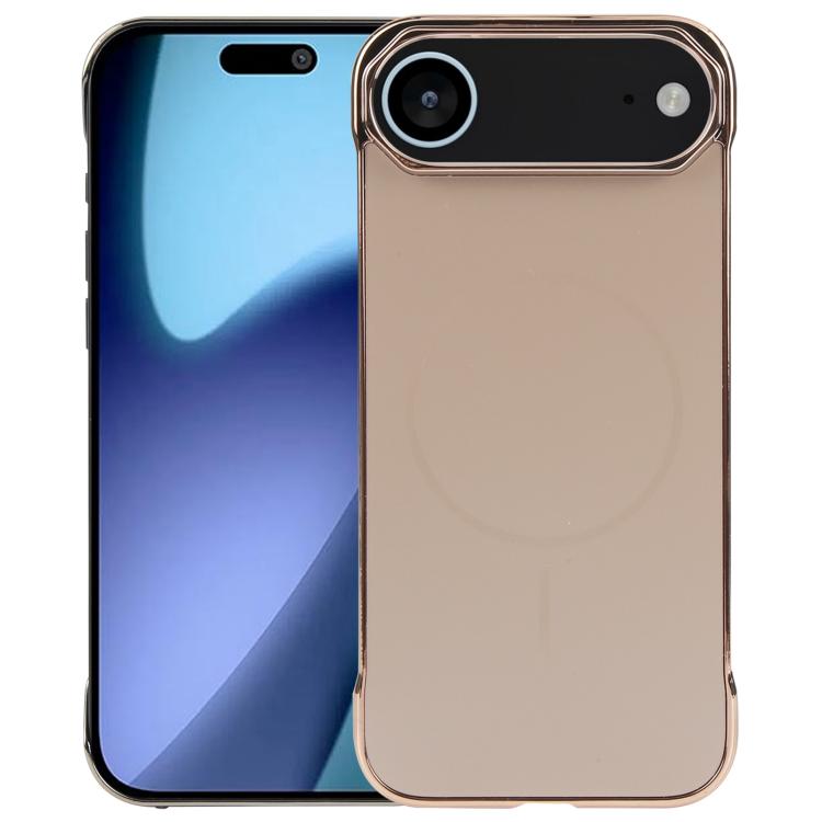 Electroplating Frameless Frosted Anti-Glare PC MagSafe Phone Case