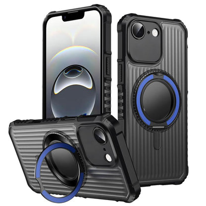 Skin Sense Rotation Stand Semi-transparent Magsafe Phone Case, For iPhone 16e, For iPhone 16 Pro Max, For iPhone 16 Pro