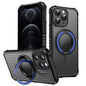 Skin Sense Rotation Stand Semi-transparent Magsafe Phone Case, For iPhone 13, For iPhone 12, For iPhone 12 Pro Max