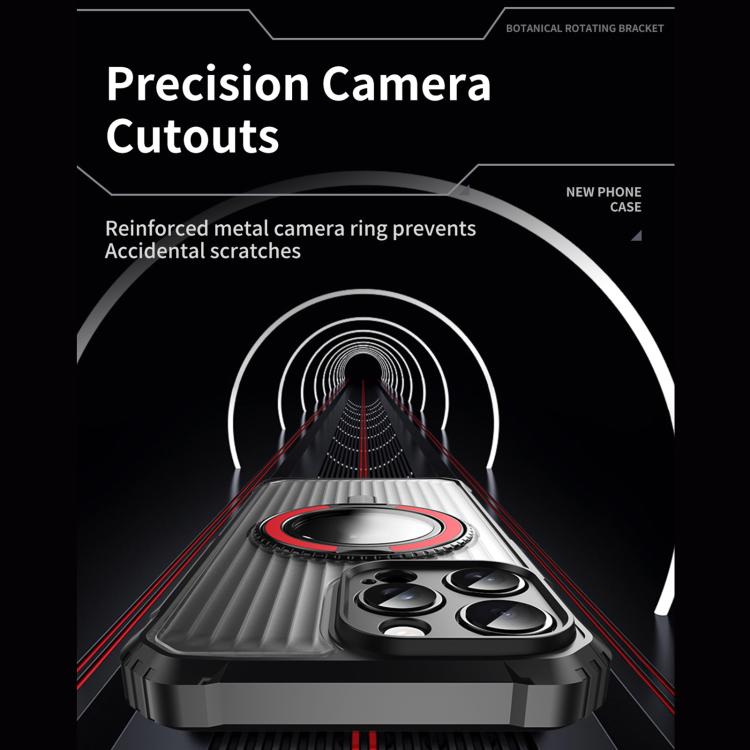 Skin Sense Rotation Stand Semi-transparent Magsafe Phone Case, For iPhone 14 Pro Max, For iPhone 13 Pro Max, For iPhone 13 Pro