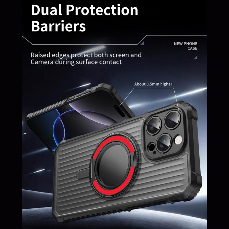 Skin Sense Rotation Stand Semi-transparent Magsafe Phone Case, For iPhone 12 Pro, For iPhone 11