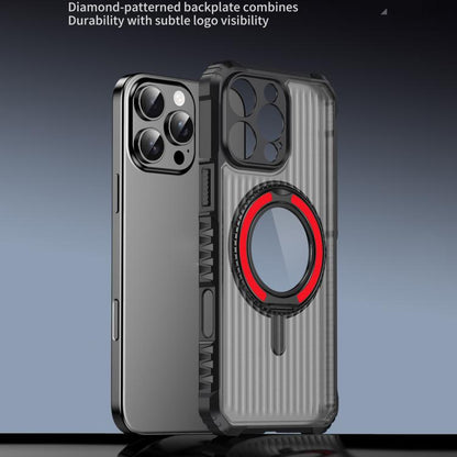 Skin Sense Rotation Stand Semi-transparent Magsafe Phone Case, For iPhone 12 Pro, For iPhone 11