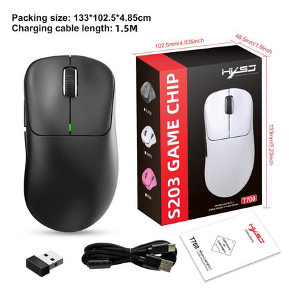 HXSJ T700 Tri-mode Lightweight Wireless Mouse