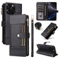 Crossbody Strap RFID Blocking Zipper Wallet Leather Phone Case, For iPhone 15 Pro Max, For iPhone 15 Pro, For iPhone 15 Plus, For iPhone 15