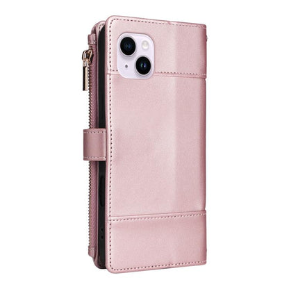 Crossbody Strap RFID Blocking Zipper Wallet Leather Phone Case, For iPhone 14 Plus, For iPhone 14 / 13, For iPhone 14 Pro, For iPhone 14 Pro Max