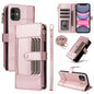 Crossbody Strap RFID Blocking Zipper Wallet Leather Phone Case, For iPhone 11 Pro Max, For iPhone 11, For iPhone 11 Pro