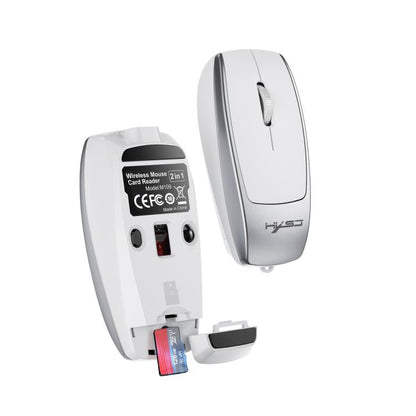 HXSJ M109 Mini Wireless Mouse, 3D Right, TF Card Reader, 4D Mute Buttons