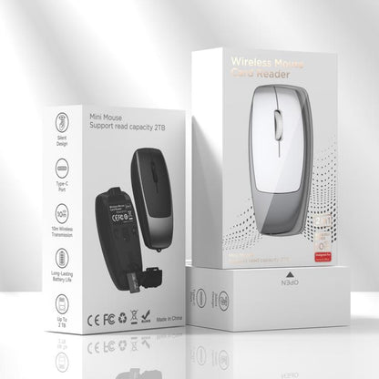 HXSJ M109 Mini Wireless Mouse, 3D Right, TF Card Reader, 4D Mute Buttons