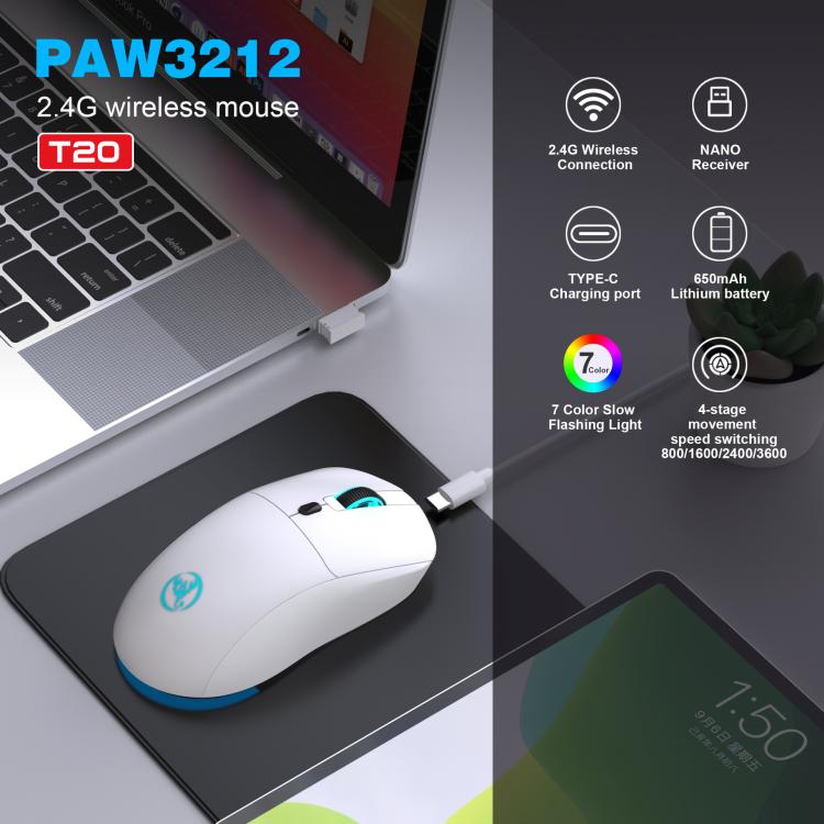 HXSJ T20 2.4GHz Rechargeable Wireless Mouse