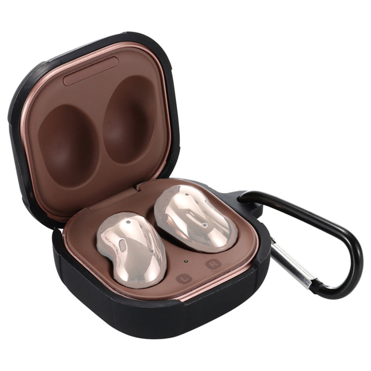 For Samsung Galaxy Buds Live Anti-fall Silicone Earphone Protective Case with Hook