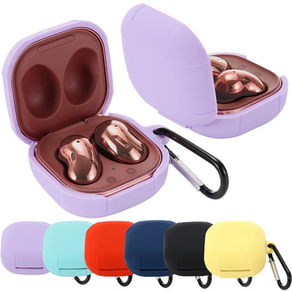 For Samsung Galaxy Buds Live Anti-fall Silicone Earphone Protective Case with Hook