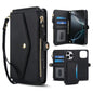 Multifunctional Wallet Detachable Leather Phone Case with Lanyard