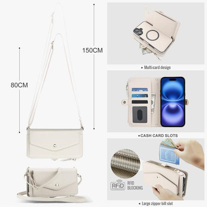 Multifunctional Wallet Detachable Leather Phone Case with Lanyard, For iPhone 16, For iPhone 15 Pro Max, For iPhone 15 Pro, For iPhone 15 Plus
