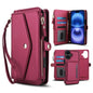 Multifunctional Wallet Detachable Leather Phone Case with Lanyard, For iPhone 16, For iPhone 15 Pro Max, For iPhone 15 Pro, For iPhone 15 Plus