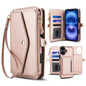 Multifunctional Wallet Detachable Leather Phone Case with Lanyard, For iPhone 16, For iPhone 15 Pro Max, For iPhone 15 Pro, For iPhone 15 Plus