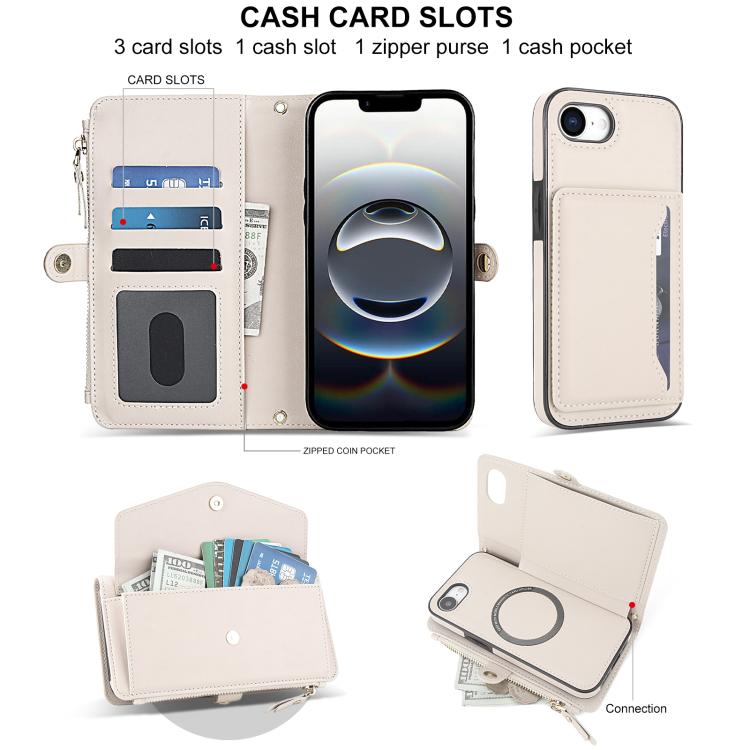 Multifunctional Wallet Detachable Leather Phone Case with Lanyard