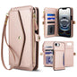 Multifunctional Wallet Detachable Leather Phone Case with Lanyard