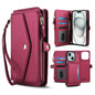 Multifunctional Wallet Detachable Leather Phone Case with Lanyard, For iPhone 16, For iPhone 15 Pro Max, For iPhone 15 Pro, For iPhone 15 Plus