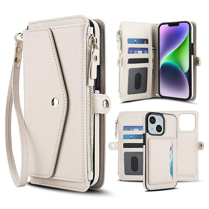Multifunctional Wallet Detachable Leather Phone Case with Lanyard