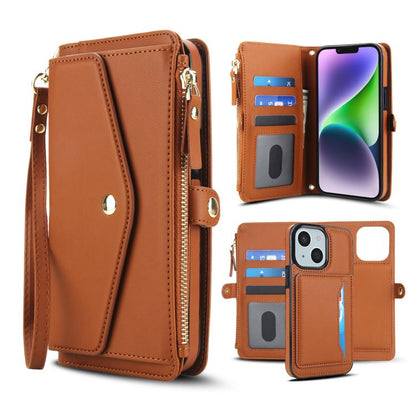 Multifunctional Wallet Detachable Leather Phone Case with Lanyard