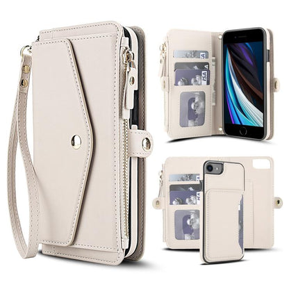 Multifunctional Wallet Detachable Leather Phone Case with Lanyard