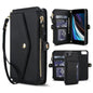 Multifunctional Wallet Detachable Leather Phone Case with Lanyard