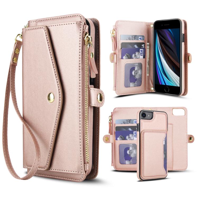 Multifunctional Wallet Detachable Leather Phone Case with Lanyard
