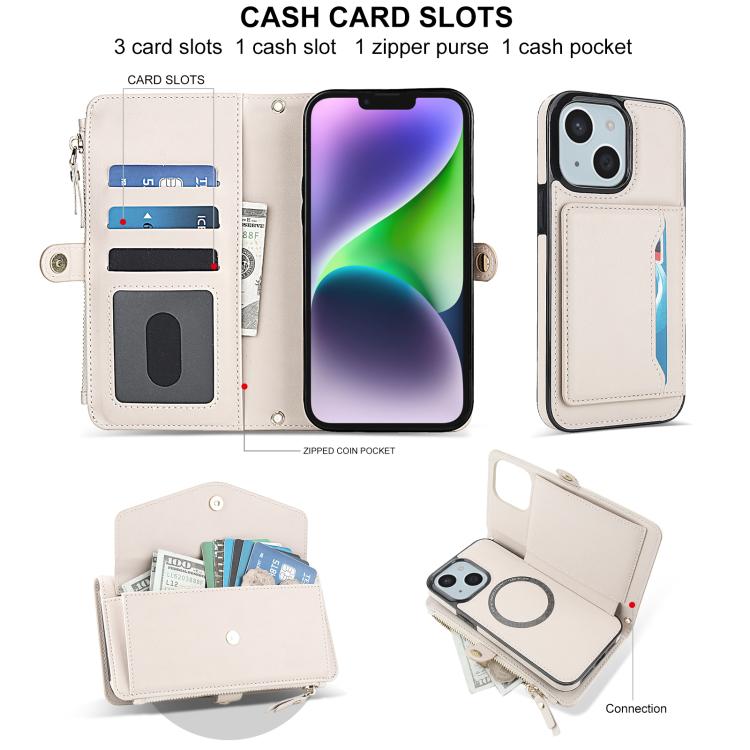 Multifunctional Wallet Detachable Leather Phone Case with Lanyard