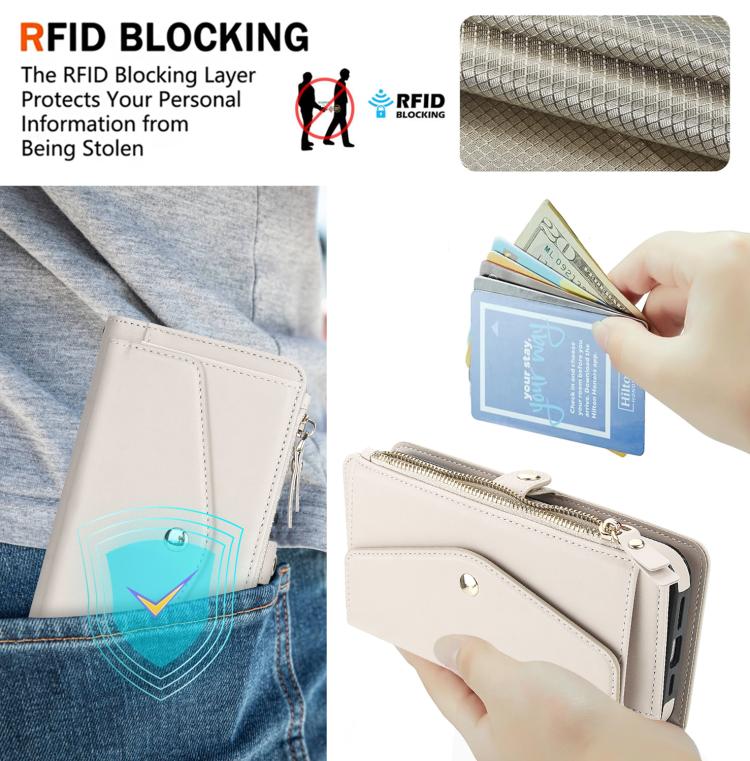 Multifunctional Wallet Detachable Leather Phone Case with Lanyard