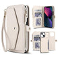 Multifunctional Wallet Detachable Leather Phone Case with Lanyard