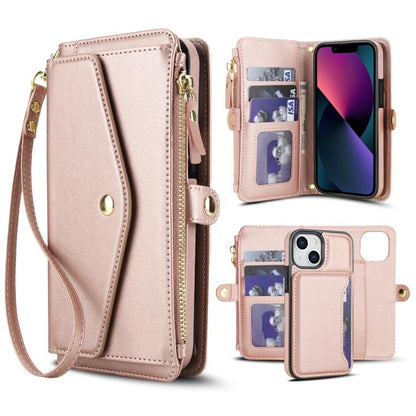 Multifunctional Wallet Detachable Leather Phone Case with Lanyard