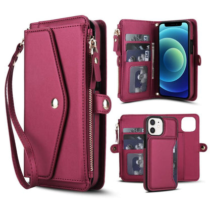 Multifunctional Wallet Detachable Leather Phone Case with Lanyard
