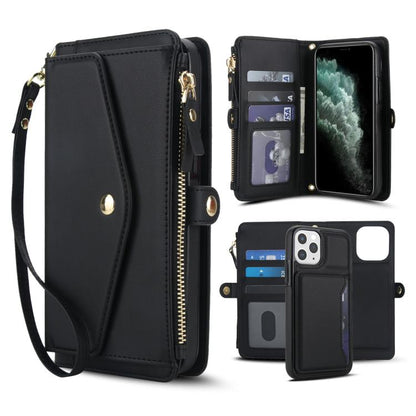 Multifunctional Wallet Detachable Leather Phone Case with Lanyard