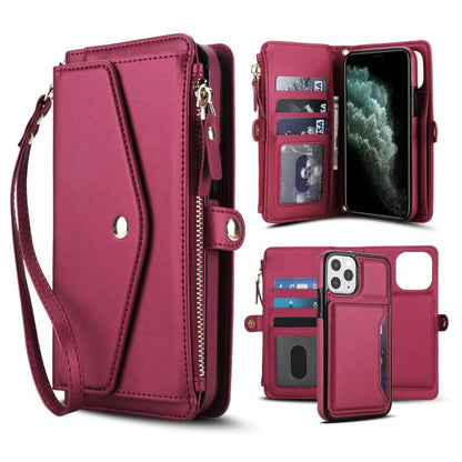 Multifunctional Wallet Detachable Leather Phone Case with Lanyard