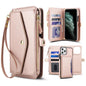 Multifunctional Wallet Detachable Leather Phone Case with Lanyard