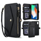 Multifunctional Wallet Detachable Leather Phone Case with Lanyard
