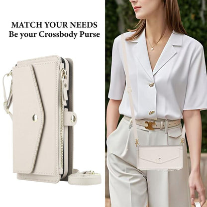 Multifunctional Wallet Detachable Leather Phone Case with Lanyard