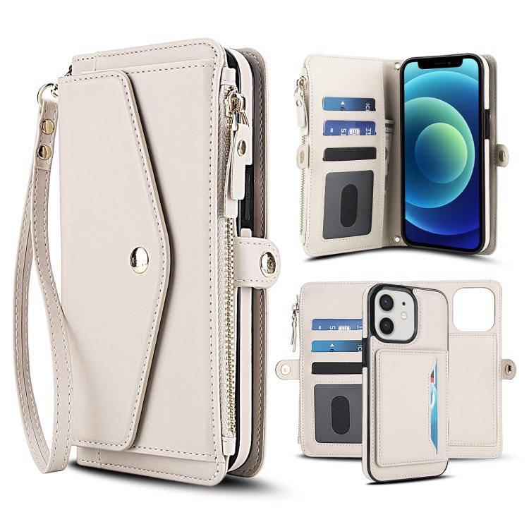 Multifunctional Wallet Detachable Leather Phone Case with Lanyard