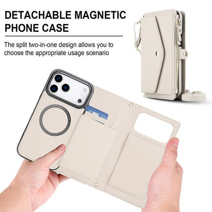 Multifunctional Wallet Detachable Leather Phone Case with Lanyard